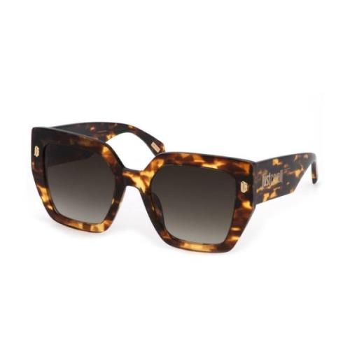 Just Cavalli Lila Glossy Solglasögon med Bruna Linser Multicolor, Dam