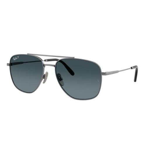 Ray-Ban Titanium Polariserade Solglasögon William Rb8097 Stil Gray, Un...