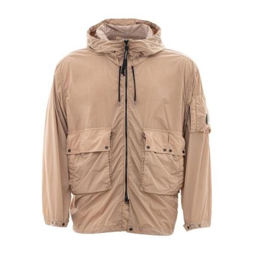 C.p. Company Beige Goggle Jacka för Män Beige, Herr