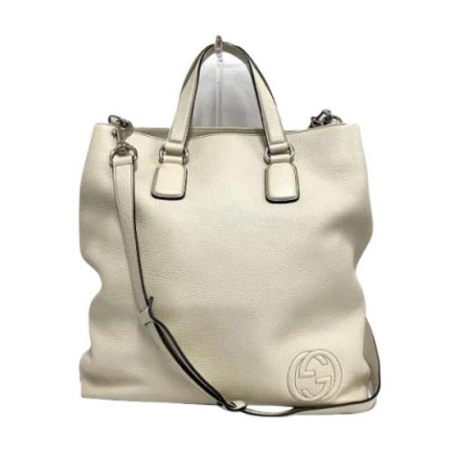 Gucci Vintage Pre-owned Laeder gucci-vskor Beige, Dam