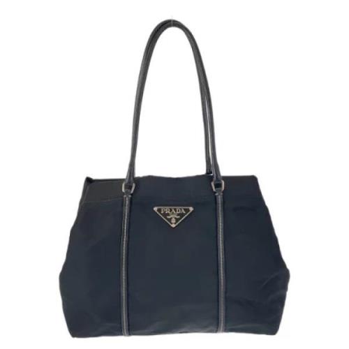 Prada Vintage Pre-owned Canvas totevskor Black, Dam