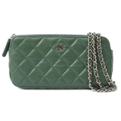 Chanel Vintage Pre-owned Laeder chanel-vskor Green, Dam