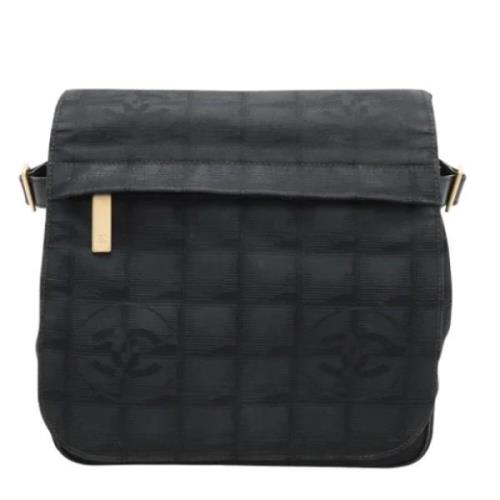 Chanel Vintage Pre-owned Canvas crossbodyvskor Black, Dam