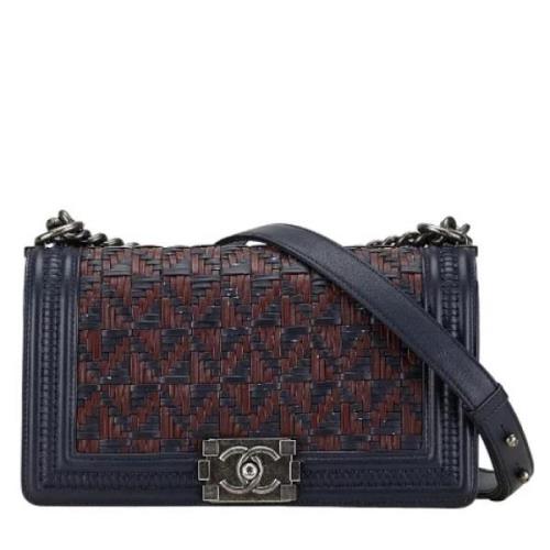 Chanel Vintage Pre-owned Laeder chanel-vskor Blue, Dam