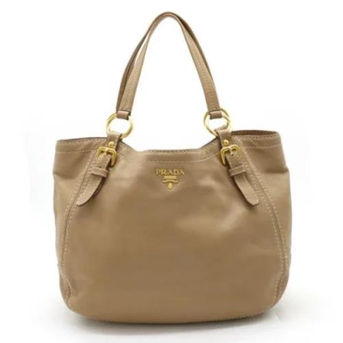 Prada Vintage Pre-owned Laeder totevskor Beige, Dam