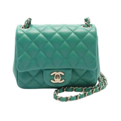 Chanel Vintage Pre-owned Laeder chanel-vskor Green, Dam