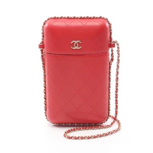 Chanel Vintage Pre-owned Laeder crossbodyvskor Red, Dam