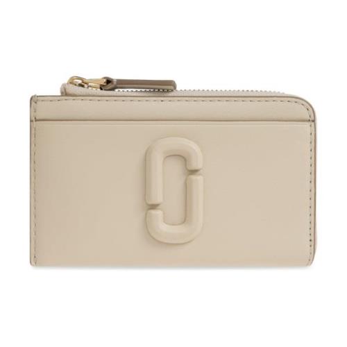 Marc Jacobs Läder plånbok 'The J Marc' Beige, Dam