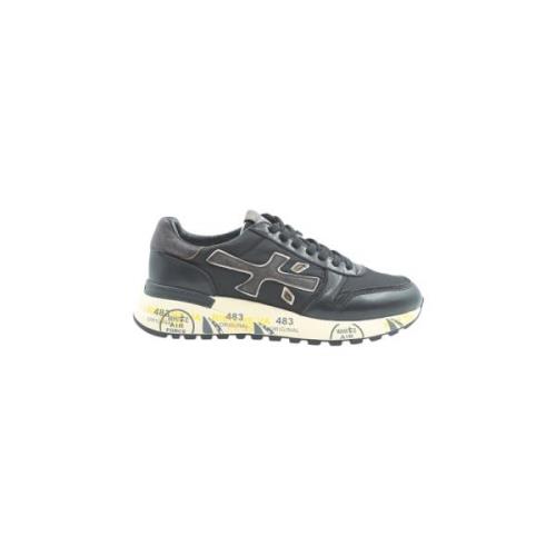 Premiata Svarta Sneakers med Ergonomisk Sula Black, Herr