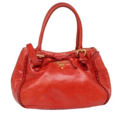 Prada Vintage Pre-owned Laeder prada-vskor Red, Dam