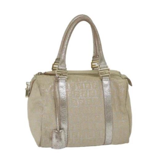 Fendi Vintage Pre-owned Canvas fendi-vskor Gray, Dam