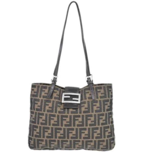 Fendi Vintage Pre-owned Canvas fendi-vskor Brown, Dam