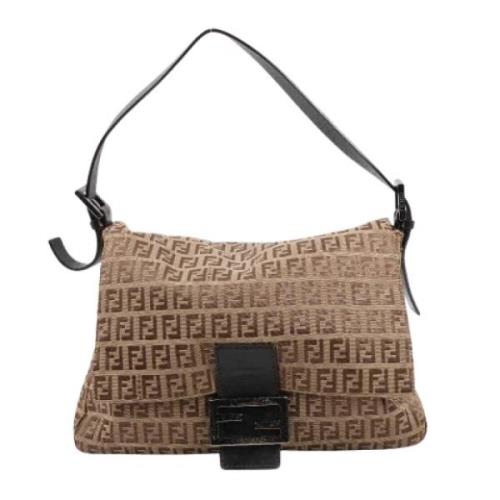 Fendi Vintage Pre-owned Laeder handvskor Brown, Dam