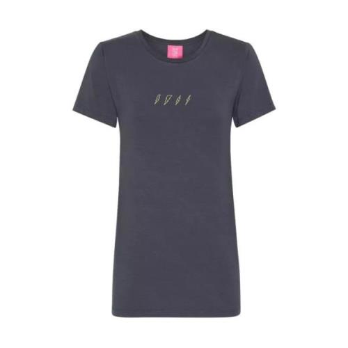 One Teaspoon Grå Blixt T-shirt Gray, Dam