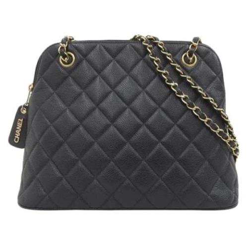 Chanel Vintage Pre-owned Laeder axelremsvskor Black, Dam