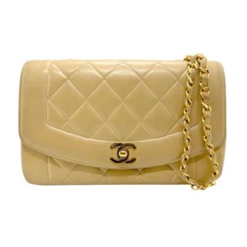 Chanel Vintage Pre-owned Laeder chanel-vskor Beige, Dam