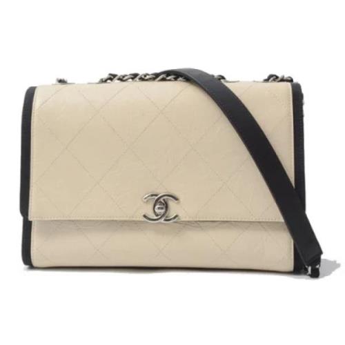 Chanel Vintage Pre-owned Laeder chanel-vskor Beige, Dam