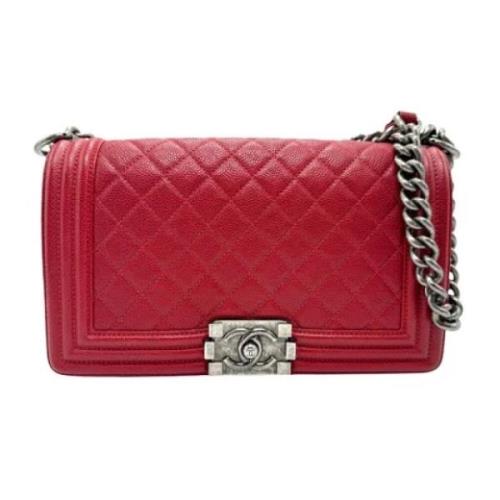 Chanel Vintage Pre-owned Laeder chanel-vskor Red, Dam