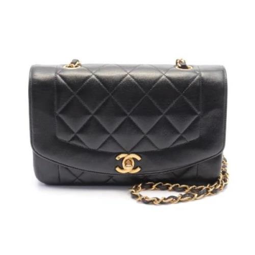 Chanel Vintage Pre-owned Laeder crossbodyvskor Black, Dam