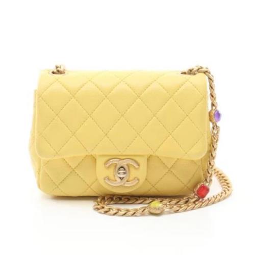 Chanel Vintage Pre-owned Laeder chanel-vskor Yellow, Dam