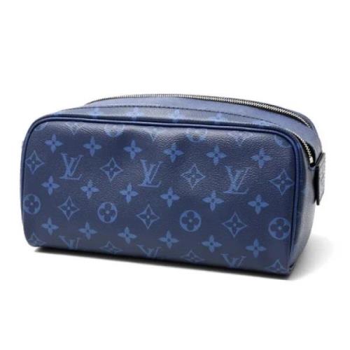 Louis Vuitton Vintage Pre-owned Canvas kuvertvskor Blue, Herr