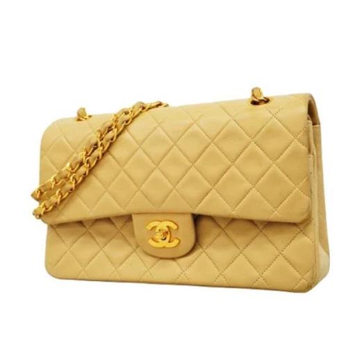 Chanel Vintage Pre-owned Laeder chanel-vskor Beige, Dam