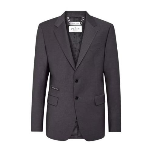 Philipp Plein Mörkgrå Gigolo Blazer Gray, Herr