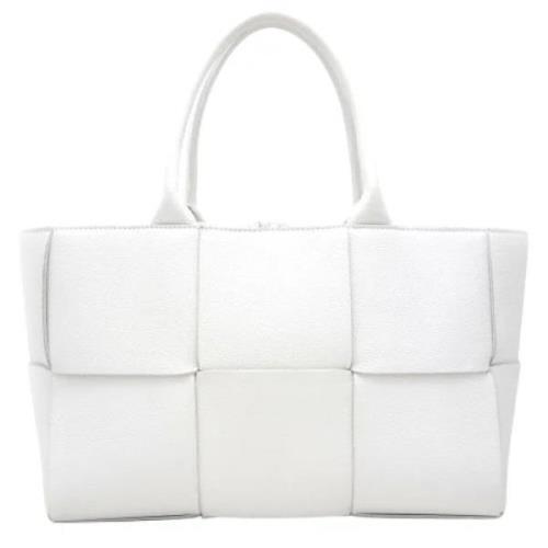 Bottega Veneta Vintage Pre-owned Laeder axelremsvskor White, Dam