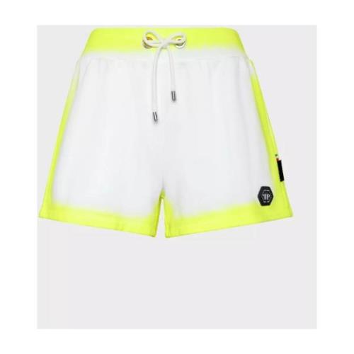 Philipp Plein Vita fluorescerande sweatshorts White, Dam