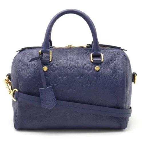 Louis Vuitton Vintage Pre-owned Laeder handvskor Blue, Dam