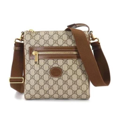 Gucci Vintage Pre-owned Canvas gucci-vskor Beige, Dam