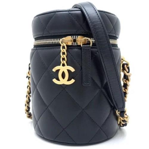 Chanel Vintage Pre-owned Laeder crossbodyvskor Black, Dam