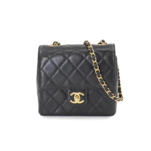 Chanel Vintage Pre-owned Laeder axelremsvskor Black, Dam