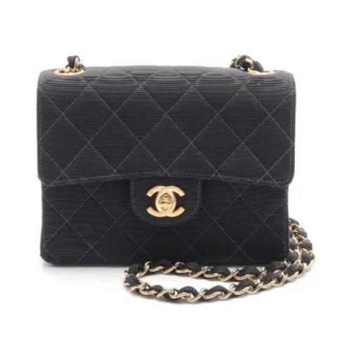 Chanel Vintage Pre-owned Canvas chanel-vskor Black, Dam