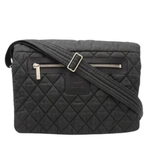 Chanel Vintage Pre-owned Canvas chanel-vskor Gray, Dam