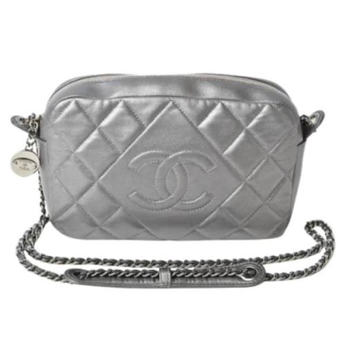 Chanel Vintage Pre-owned Laeder chanel-vskor Gray, Dam