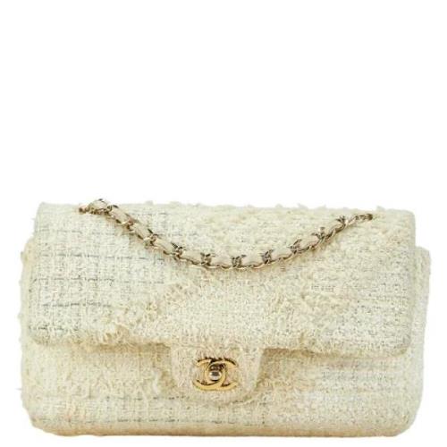 Chanel Vintage Pre-owned Canvas chanel-vskor Beige, Dam