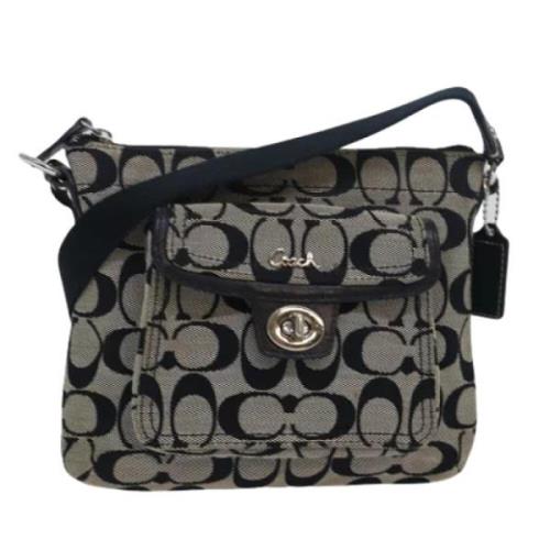 Coach Pre-owned Pre-owned Canvas axelremsvskor Black, Dam