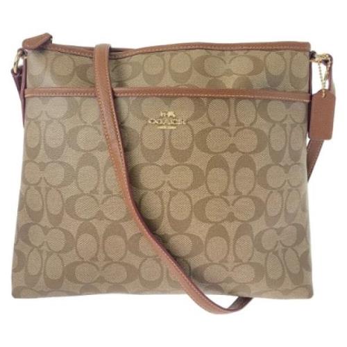 Coach Pre-owned Pre-owned Plast axelremsvskor Brown, Dam