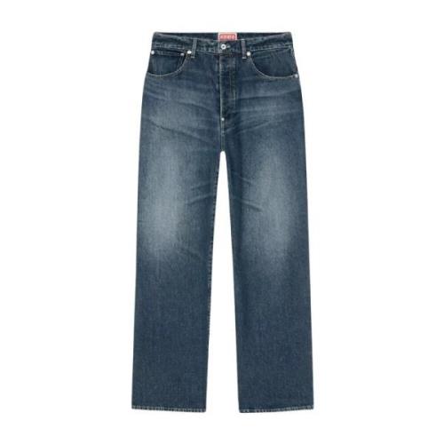 Kenzo Blå Relaxed Fit Vintage Jeans Blue, Herr