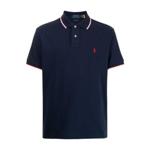 Polo Ralph Lauren Blå Casual Polo Tröja för Män Blue, Herr