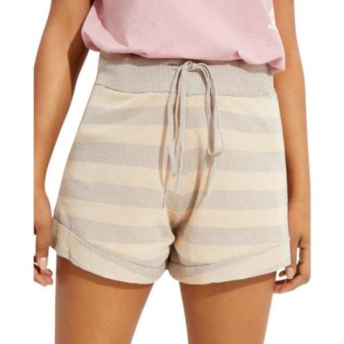 One Teaspoon Randiga Stickade Shorts New Mexico Beige, Dam