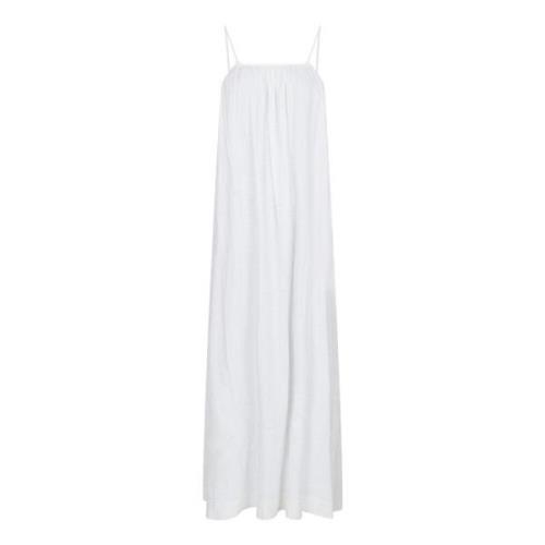 Neo Noir Mjuk Linne Maxi Klänning White, Dam