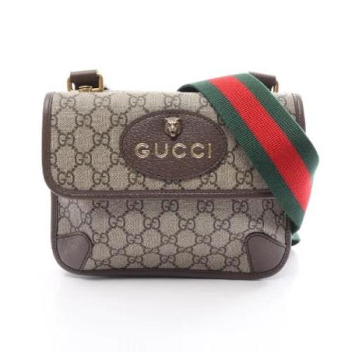 Gucci Vintage Pre-owned Canvas gucci-vskor Beige, Dam