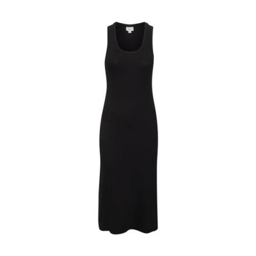 Saint Tropez Svart Maxi Tank Klänning Black, Dam