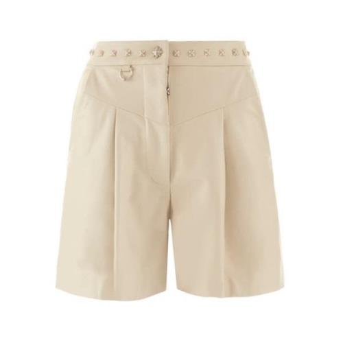 John Richmond Bermuda med veck Beige, Dam