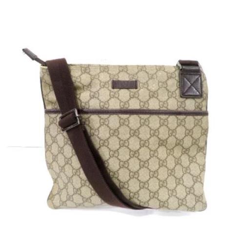 Gucci Vintage Pre-owned Canvas gucci-vskor Brown, Dam