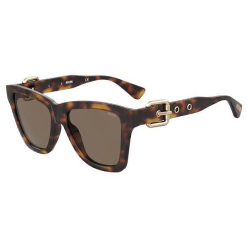 Moschino Brun Acetat Solglasögon för Kvinnor Brown, Dam