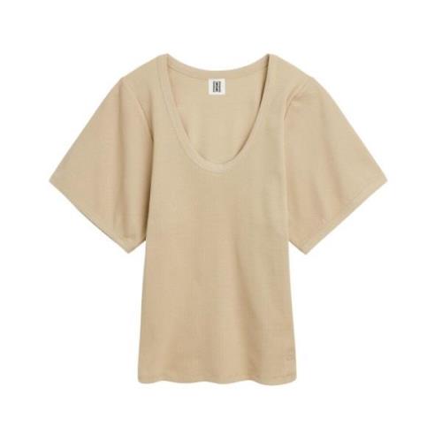 By Malene Birger T-shirts Beige, Dam