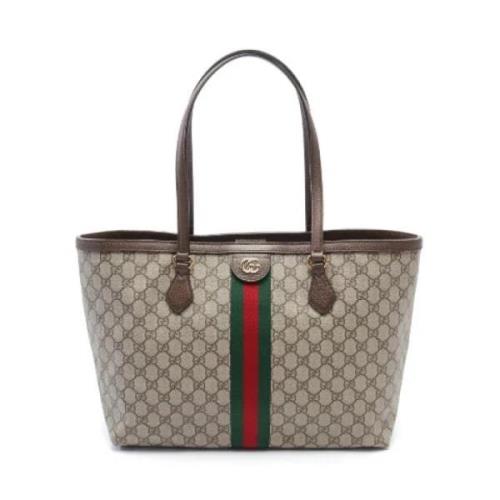 Gucci Vintage Pre-owned Canvas axelremsvskor Beige, Dam